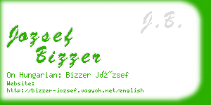 jozsef bizzer business card